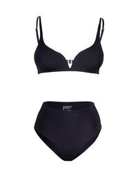 Plavkové kalhotky se záševkami  Ligeia v metalické černé