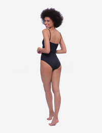 Isola Bella Bustier One-Piece Swimsuit – Passiflora Monochrome