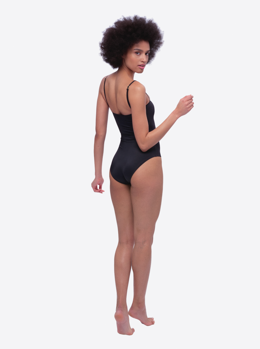 Isola Bella Bustier One-Piece Swimsuit – Passiflora Monochrome