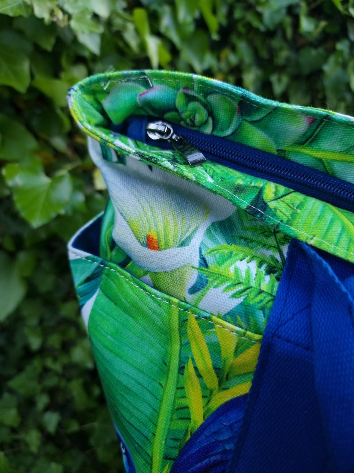 Isola Verde - praktická plážová taška z bavlněného plátna