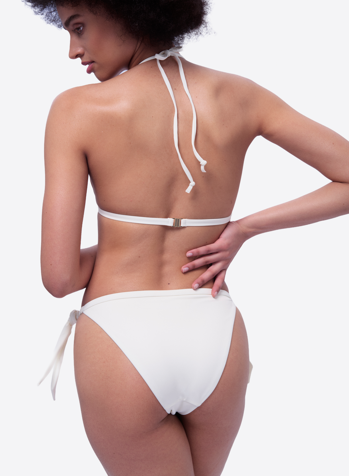 Stresa trojúhelníkový bikini top - slonová kost