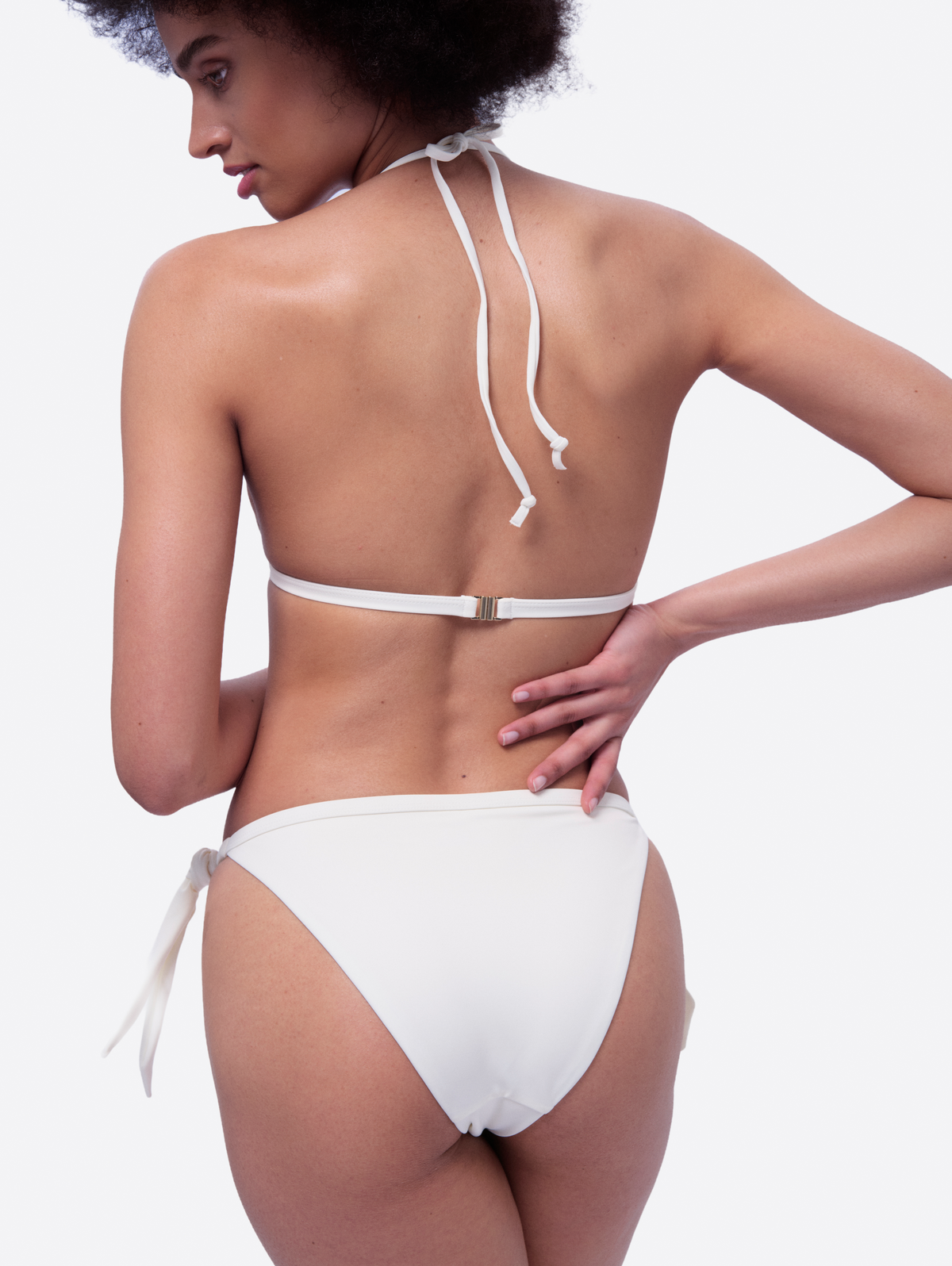 Stresa Tie-Side Ivory Bikini Bottom