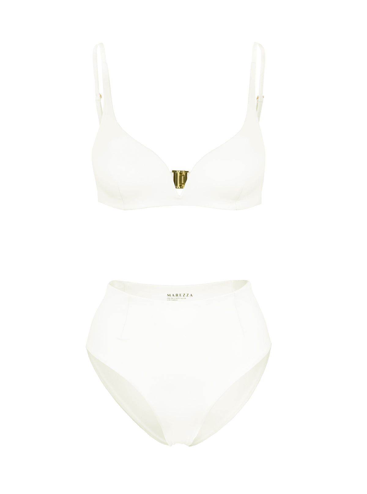 Plavkové kalhotky se záševkami  Ligeia v barvě slonové kosti