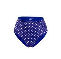 Plavkové kalhotky se záševkami puntíkované