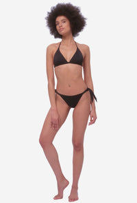 Stresa Tie-Side Black Bikini Bottom