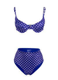 Push-up plavková podprsenka vyztužená decentní véčkovou kosticí